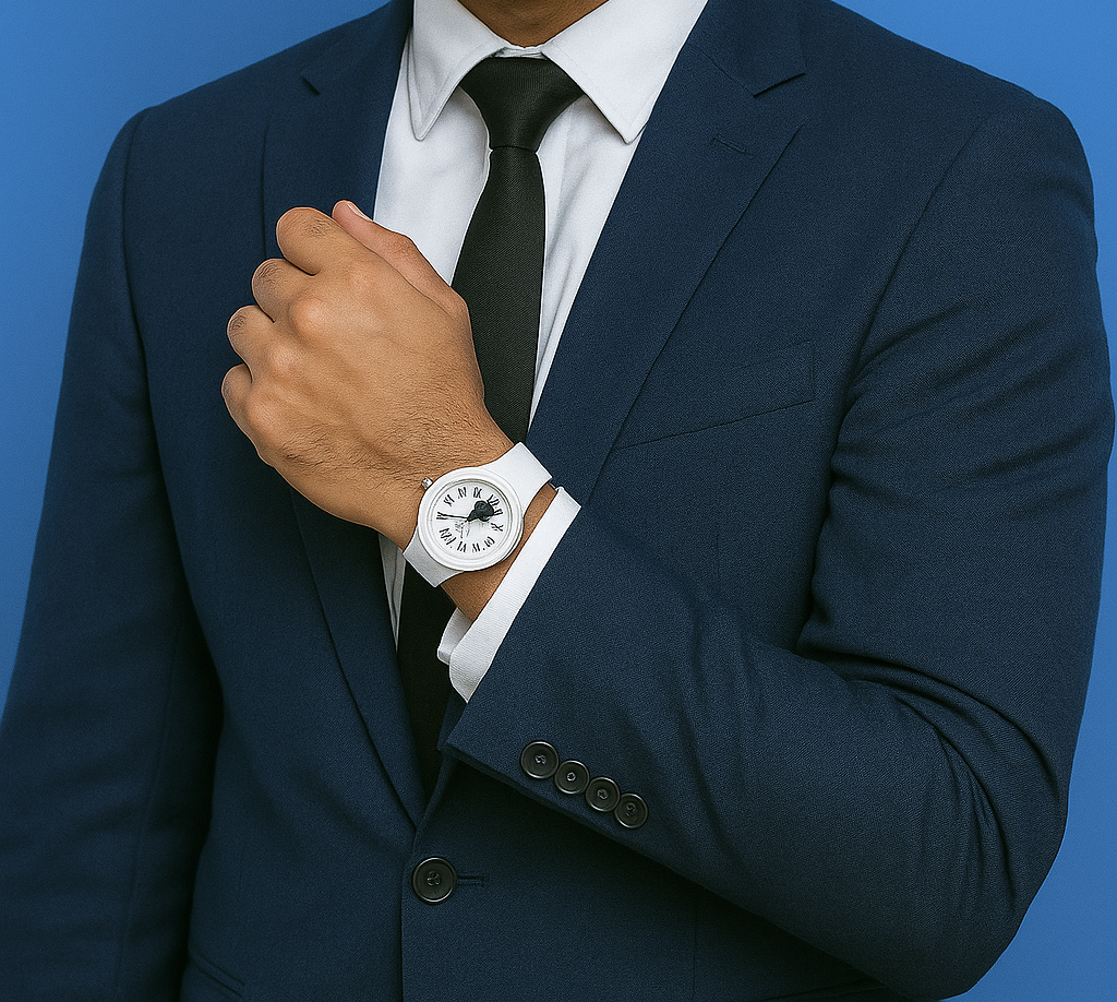 Sporty White Silicone Wrist Watch